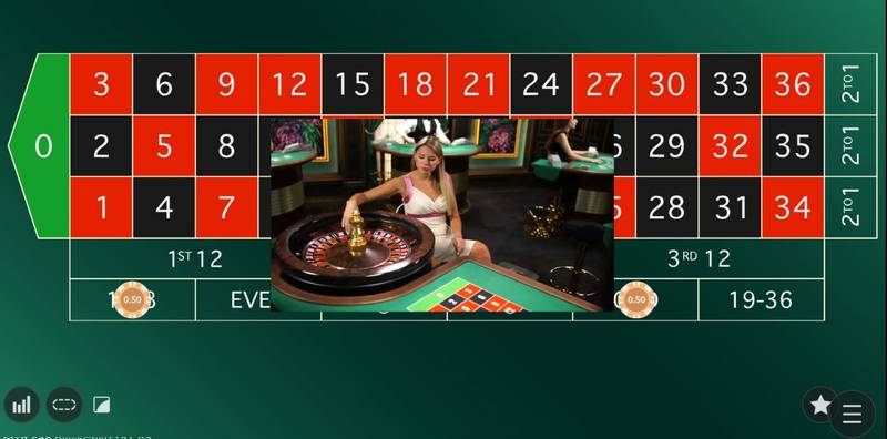 Roulette table example