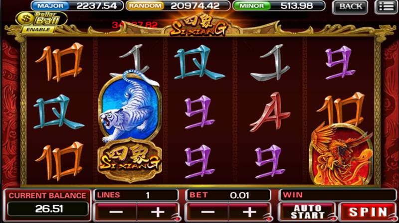 Si Xiang Game Image: Tiger Symbol