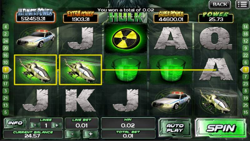 Incredible Hulk Slot Machine Game 003