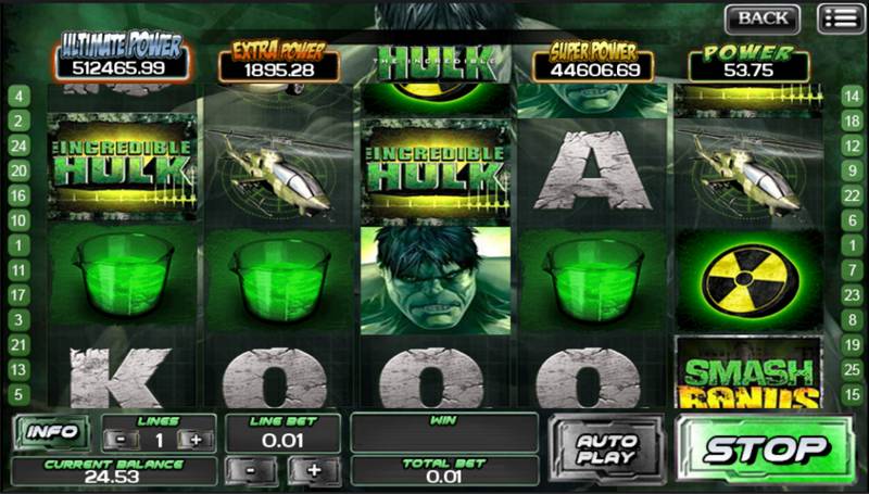 Incredible Hulk Slot Machine Game 010