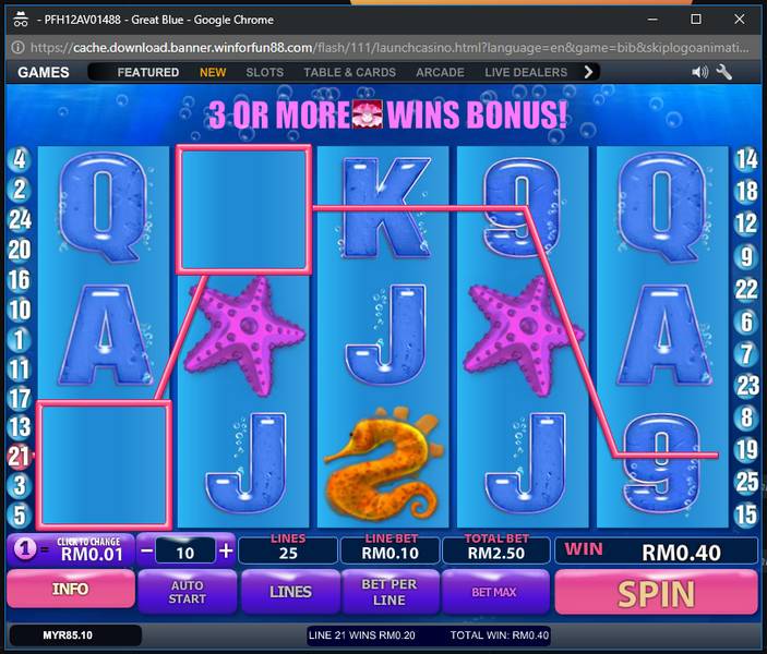 Great Blue Slot Machine