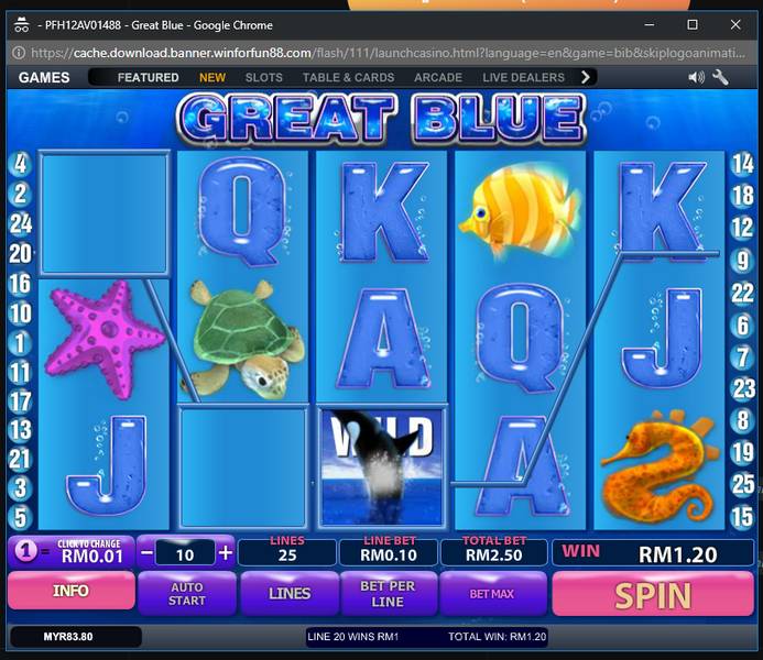 Great Blue Slot Machine