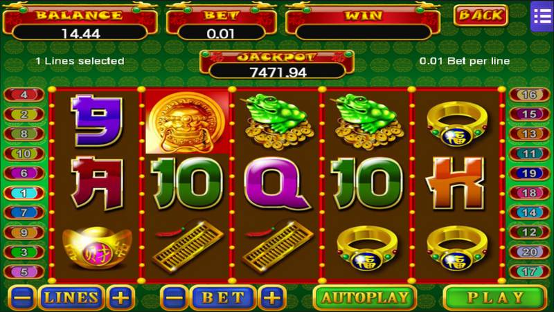 picture of bubbles of champagne in 5 Fortune slot game