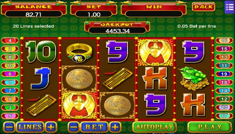 picture of coins in 5 Fortune slot game