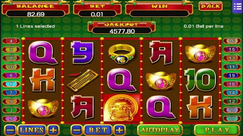 picture of a diamond in 5 Fortune slot game