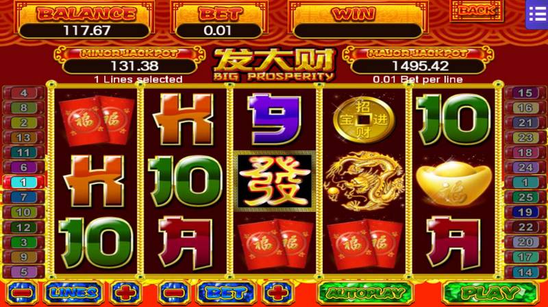 Big Prosperity Slot Game Graphic