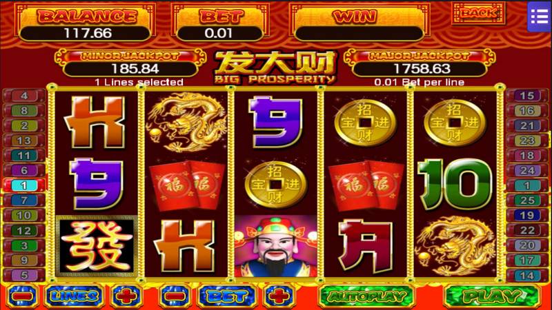 Big Prosperity Slot Game Graphic