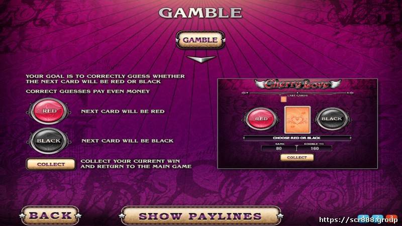 SCR888's Cherry Love slot game