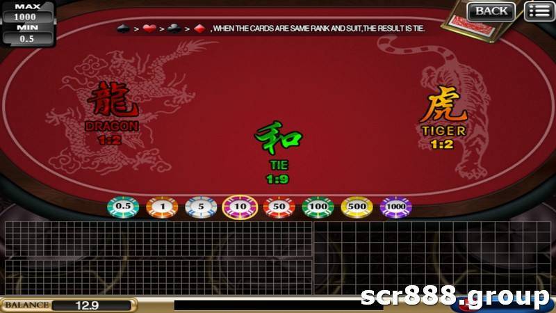 SCR888, Dragon Tiger, Online Casino, Gambling, Jackpot