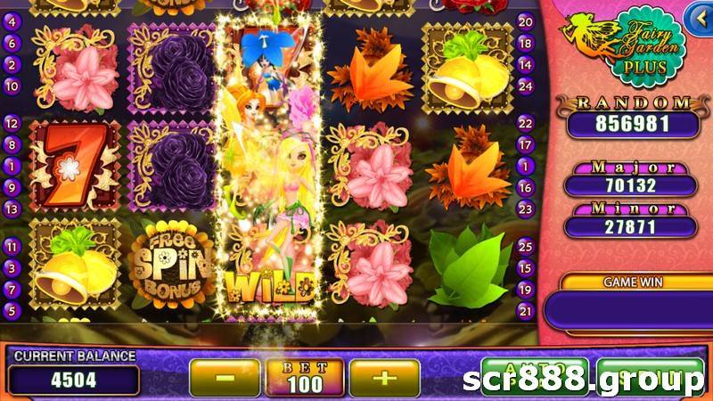 image of a flower from SCR888's Fairy Garden online slot game