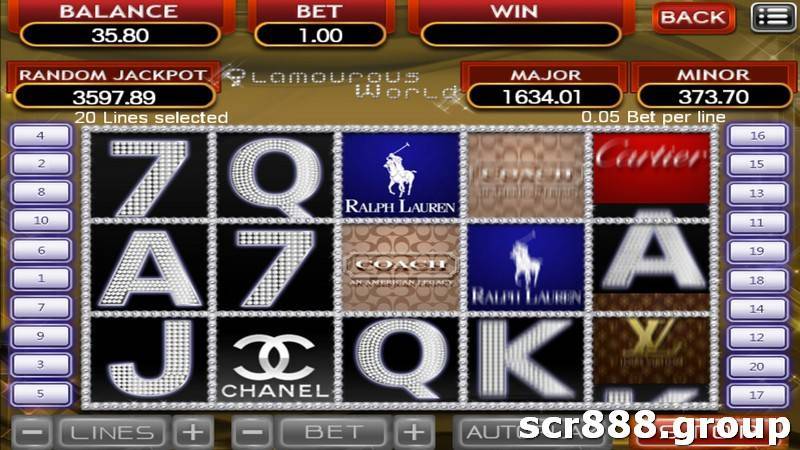 SCR888's Fashion slot game