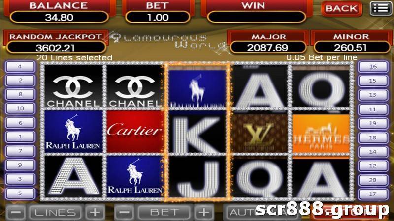 SCR888's Fashion slot game