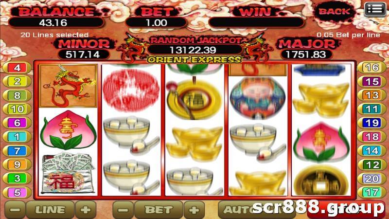 SCR888, Orient Express, Slot Game, Casino, Gambling