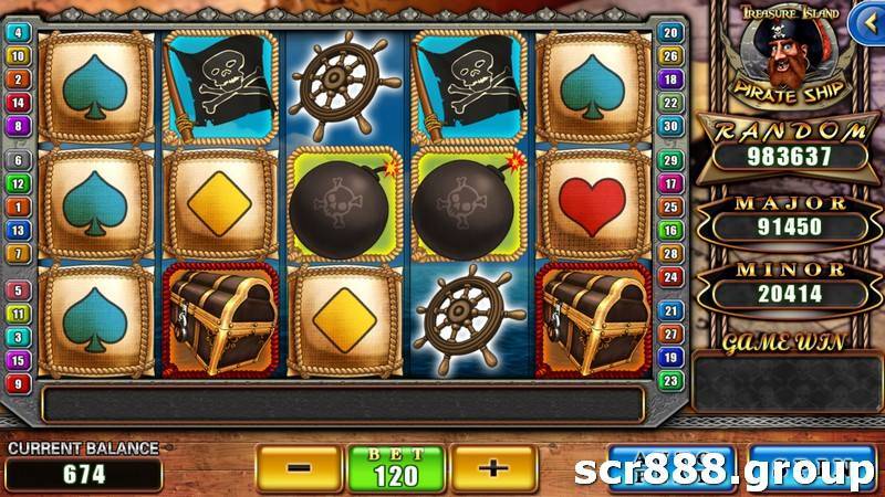 SCR888's Pirate Ship slot game Image 3