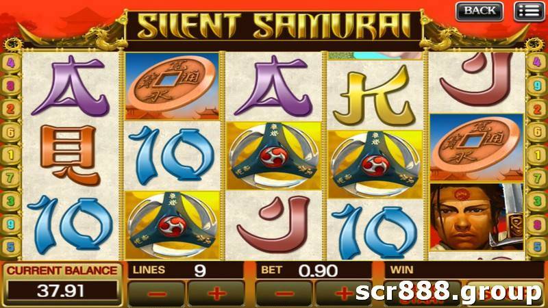 Easy gameplay with WILD + SCATTER features in Samurai Slot